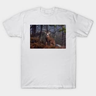 Buck on ridge - White-tailed Deer T-Shirt